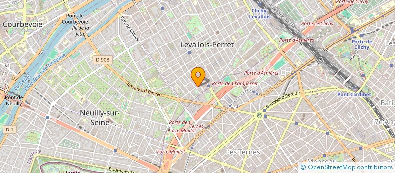 localisation de l'entreprise MADAME LESLIE PONTHIEUX  LEVALLOIS-PERRET