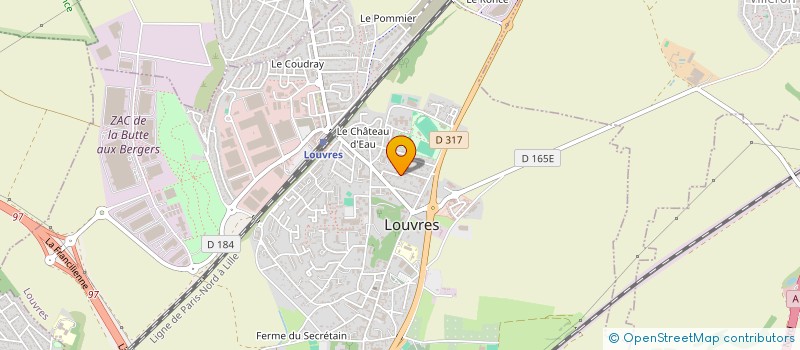localisation de l'entreprise MADAME LESLIE ROLANDE LUTZ  LOUVRES