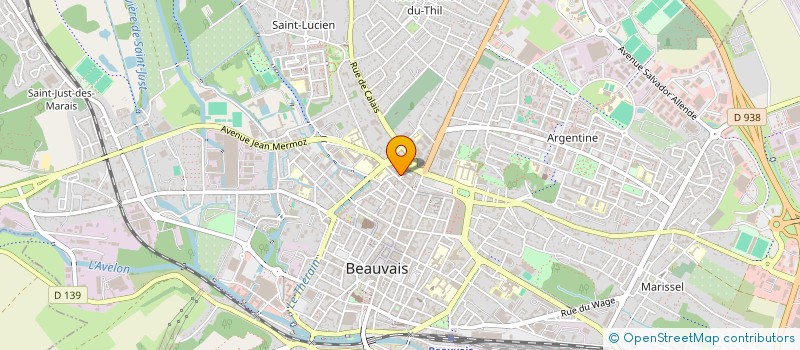 localisation de l'entreprise MADAME LESLIE SACALI  BEAUVAIS