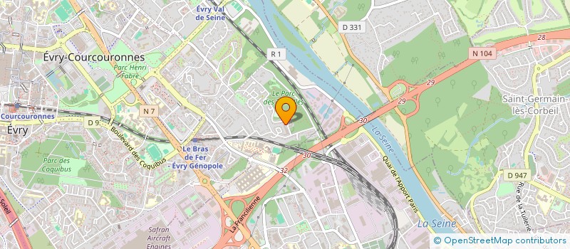 localisation de l'entreprise MADAME LESLIE SAKHANOKHO  EVRY-COURCOURONNES