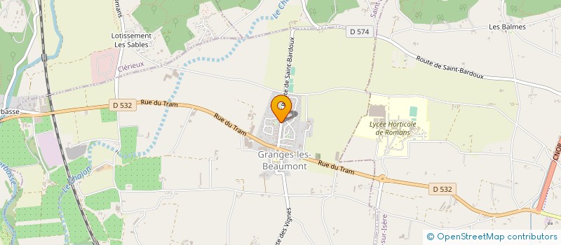 localisation de l'entreprise MADAME LESLIE SARRON  GRANGES-LES-BEAUMONT