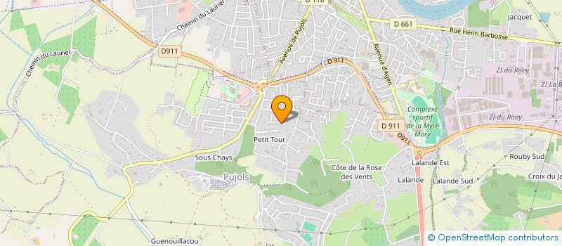 localisation de l'entreprise MADAME LESLIE SAVAR  LAROQUE-TIMBAUT