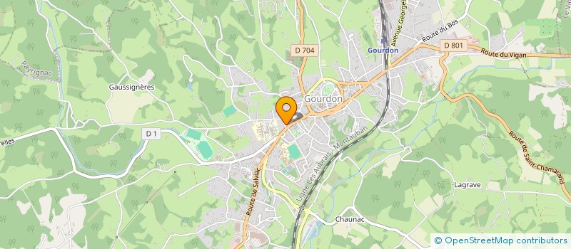 localisation de l'entreprise MADAME LESLIE SIMON  GOURDON