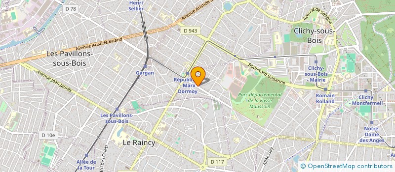 localisation de l'entreprise MADAME LESLIE TAPIA GARCIA  CLICHY-SOUS-BOIS