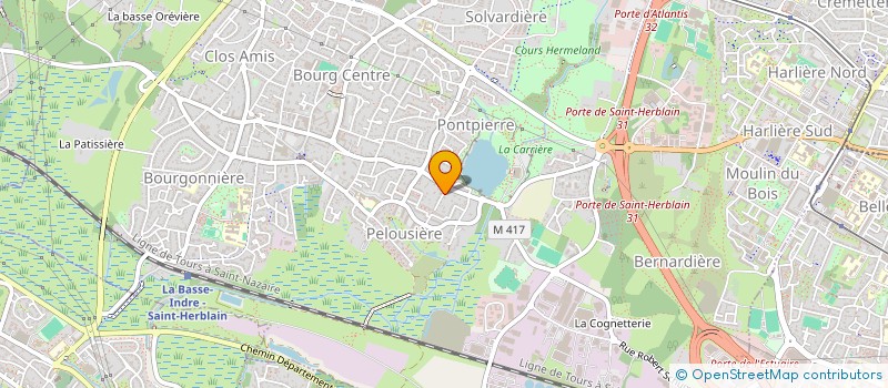 localisation de l'entreprise MADAME LESLIE THIERCELIN  SAINT-HERBLAIN