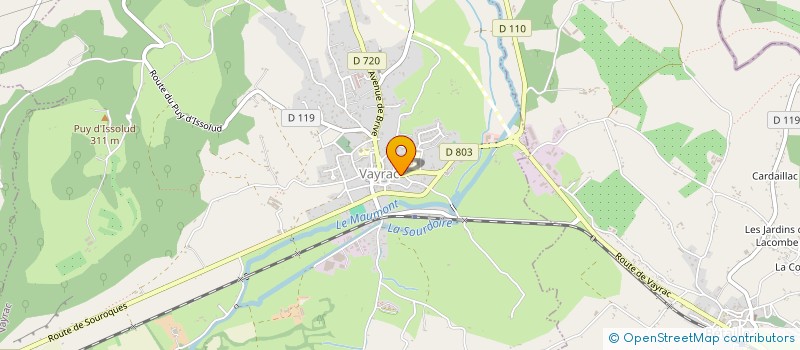 localisation de l'entreprise MADAME LESLIE THONNON  VAYRAC