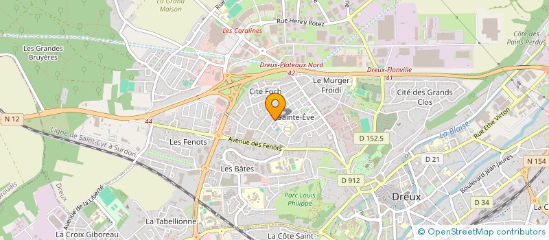 localisation de l'entreprise MADAME LESLIE VOISIN à DREUX
