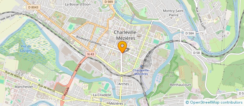 localisation de l'entreprise MADAME LESLINE MABILLON  CHARLEVILLE-MEZIERES