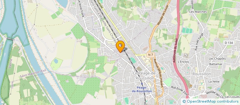 localisation de l'entreprise MADAME LESLLY BOURSIER BANC  LE PEAGE-DE-ROUSSILLON