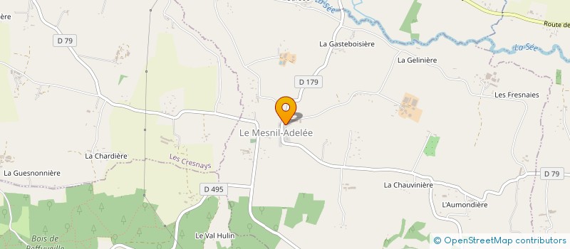 localisation de l'entreprise MADAME LESLY DEVERGNIES  LE MESNIL-ADELEE