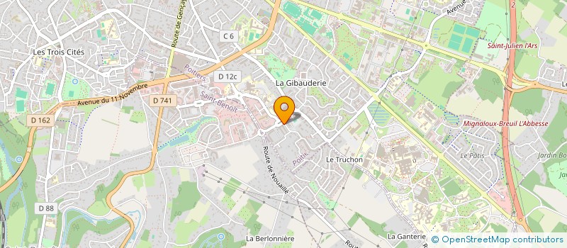 localisation de l'entreprise MADAME LESLY GAUDICHON  POITIERS