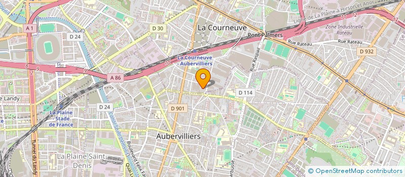 localisation de l'entreprise MADAME LESLY-KABANGI VENEROSY à LA COURNEUVE