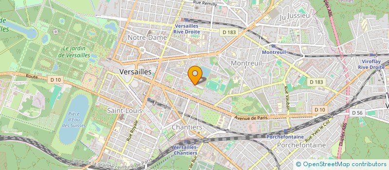 localisation de l'entreprise MADAME LESLY MIROITE à VERSAILLES