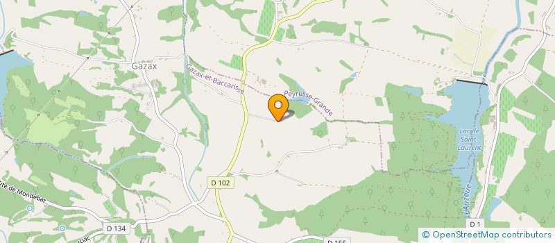 localisation de l'entreprise MADAME LESLY SAGE  GAZAX-ET-BACCARISSE