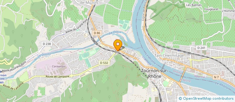 localisation de l'entreprise MADAME LESLY SARZIER à TOURNON-SUR-RHONE