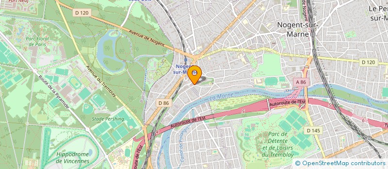 localisation de l'entreprise MADAME LETICIA DOMINGUES BERTUZZI  NOGENT-SUR-MARNE