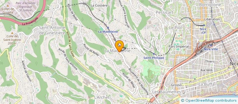 localisation de l'entreprise MADAME LETICIA VERNOT à NICE