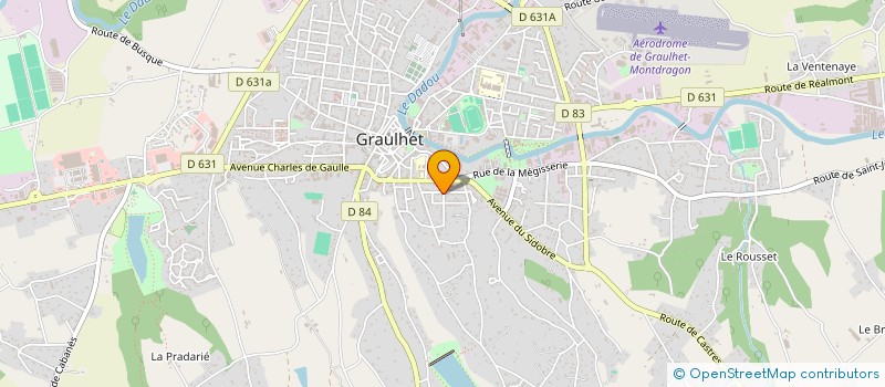 localisation de l'entreprise MADAME LEUILLET CECILE  GRAULHET