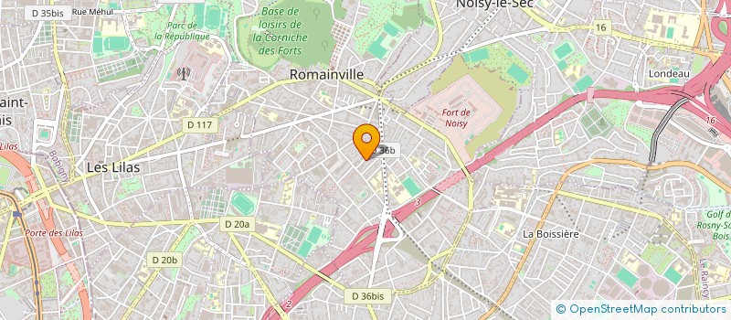 localisation de l'entreprise MADAME LEVANA BERREBI à ROMAINVILLE