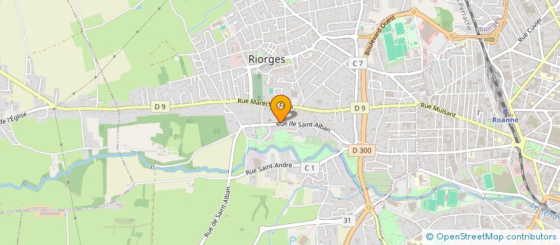 localisation de l'entreprise MADAME LEWSEN DUPRE à RIORGES