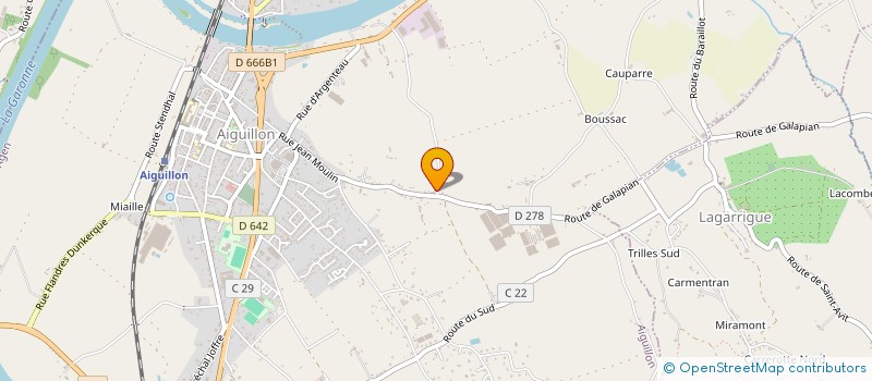 localisation de l'entreprise MADAME LEXY BOUCHE  AIGUILLON