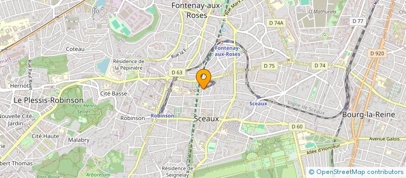 localisation de l'entreprise MADAME LEYA PATARIN à SCEAUX