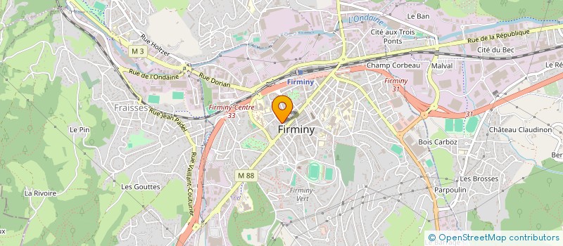 localisation de l'entreprise MADAME LEYLA DOGANER  FIRMINY