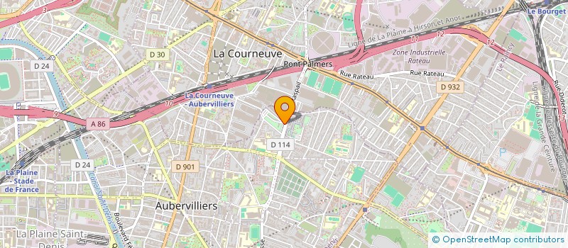 localisation de l'entreprise MADAME LEYLA POLAT  AUBERVILLIERS