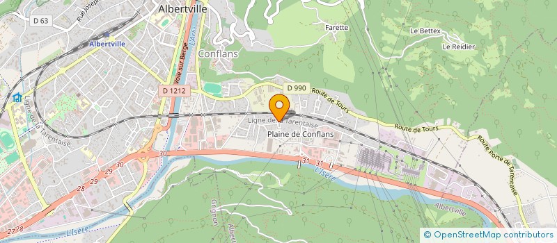 localisation de l'entreprise MADAME LEYLA TOSUN  ALBERTVILLE