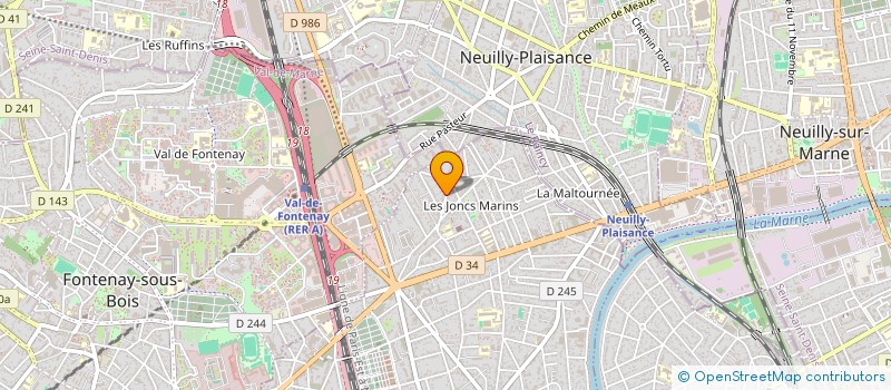 localisation de l'entreprise MADAME LEYNA MESSAOUDI  LE PERREUX-SUR-MARNE