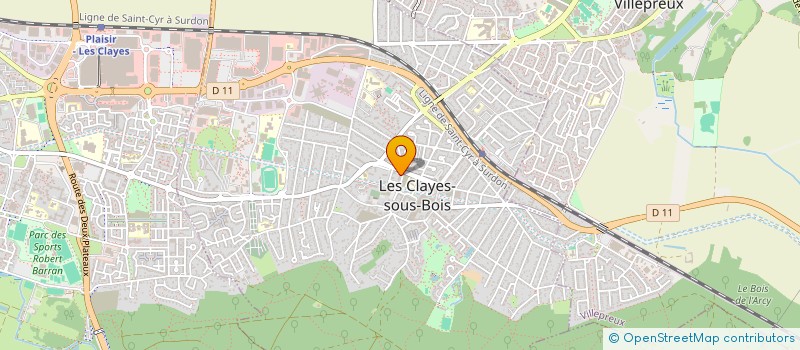 localisation de l'entreprise MADAME LI ZHANG  LES CLAYES-SOUS-BOIS