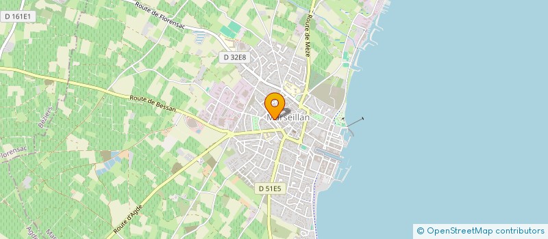 localisation de l'entreprise MADAME LIA LENEL à MARSEILLAN