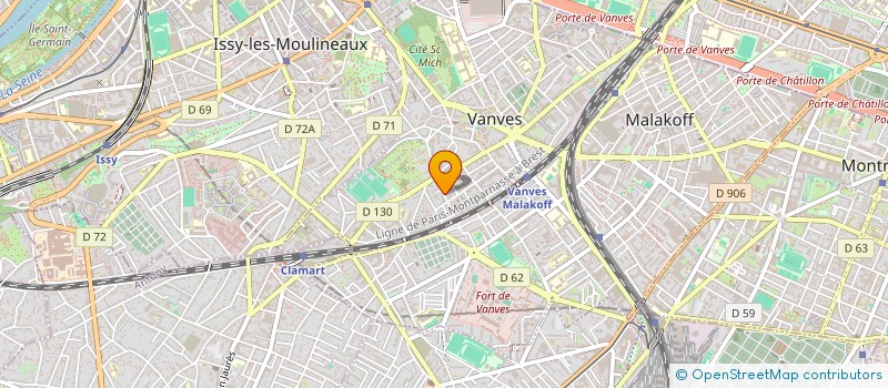 localisation de l'entreprise MADAME LIA MOREAU  VANVES