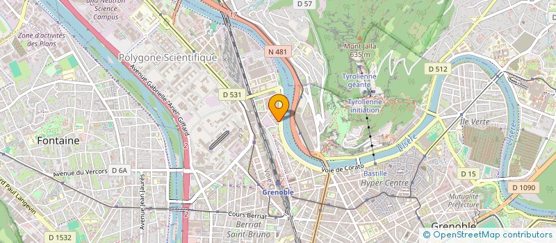 localisation de l'entreprise MADAME LIA PELLEGRINI  GRENOBLE