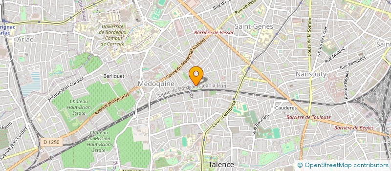 localisation de l'entreprise MADAME LIA PERROMAT à TALENCE