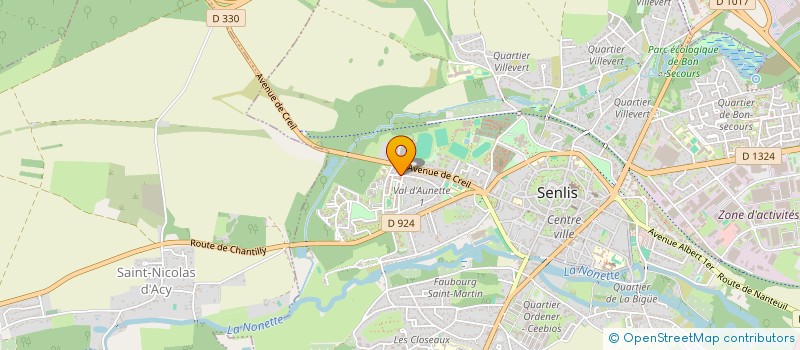 localisation de l'entreprise MADAME LIA RAQUEL TEIXEIRA RAMOS  SENLIS