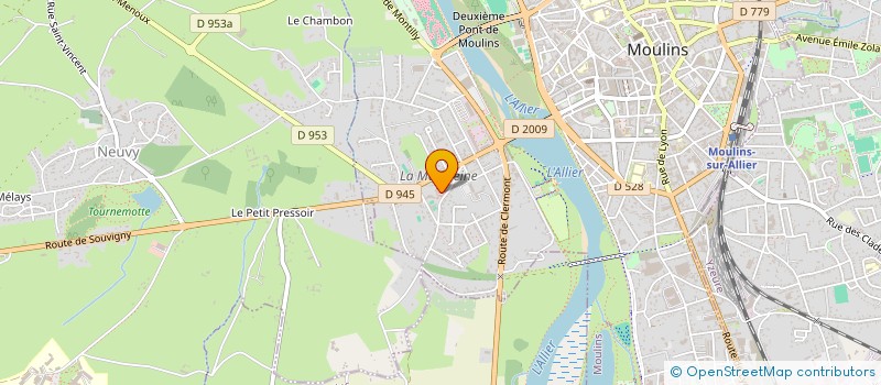 localisation de l'entreprise MADAME LIANA BIRON  MOULINS