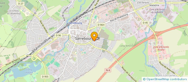 localisation de l'entreprise MADAME LIANETT GUTIERREZ MARQUEZ  SARREBOURG