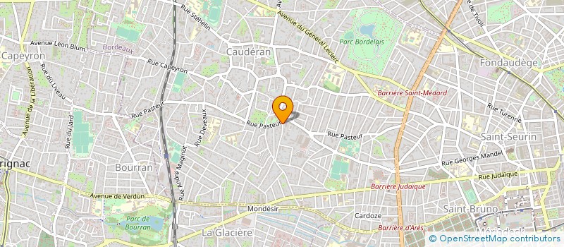 localisation de l'entreprise MADAME LIBANIA RIBEIRO DA SILVA  BORDEAUX