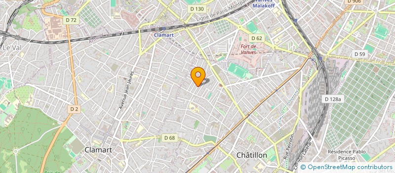 localisation de l'entreprise MADAME LIBERTAD DRAUX  CHATILLON