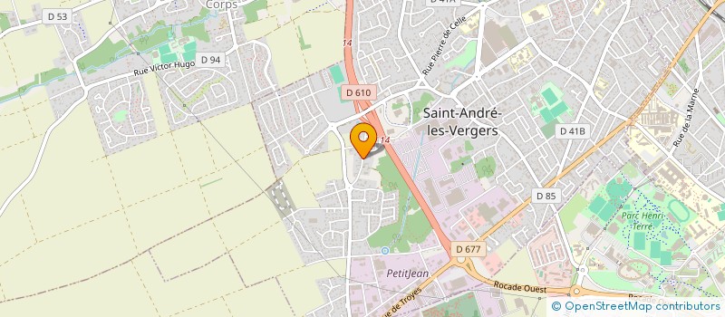 localisation de l'entreprise MADAME LIBERTE PORTE  SAINT-ANDRE-LES-VERGERS