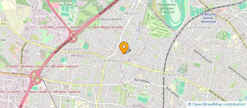 localisation de l'entreprise MADAME LIDA HAMIDI  EYSINES