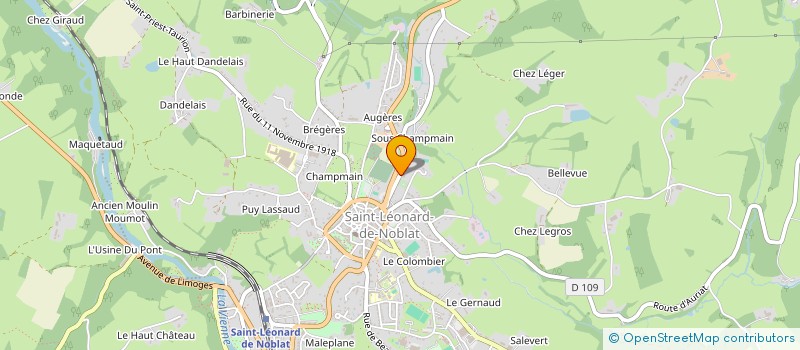 localisation de l'entreprise MADAME LIDIA LELONG à SAINT-LEONARD-DE-NOBLAT