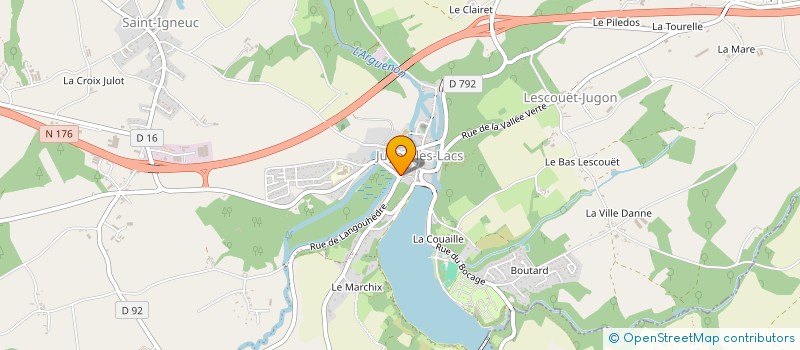 localisation de l'entreprise MADAME LIDIA PRIHOTKO  JUGON-LES-LACS