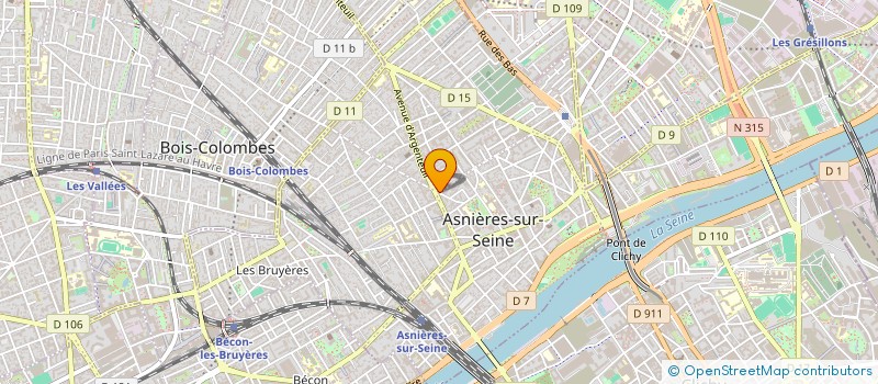 localisation de l'entreprise MADAME LIDWINA DUVAL  ASNIERES-SUR-SEINE