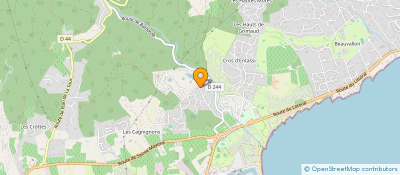 localisation de l'entreprise MADAME LIDWINE AH KIEM  GRIMAUD