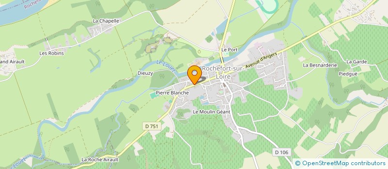 localisation de l'entreprise MADAME LIDWINE BRETECHER à ROCHEFORT-SUR-LOIRE