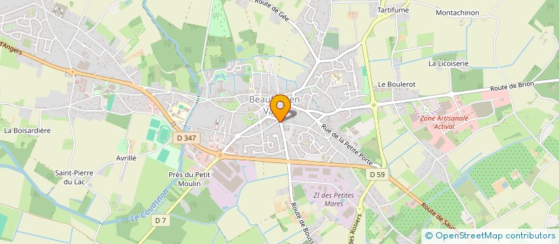 localisation de l'entreprise MADAME LIDWINE CHAUMEIL  BRISSAC LOIRE AUBANCE