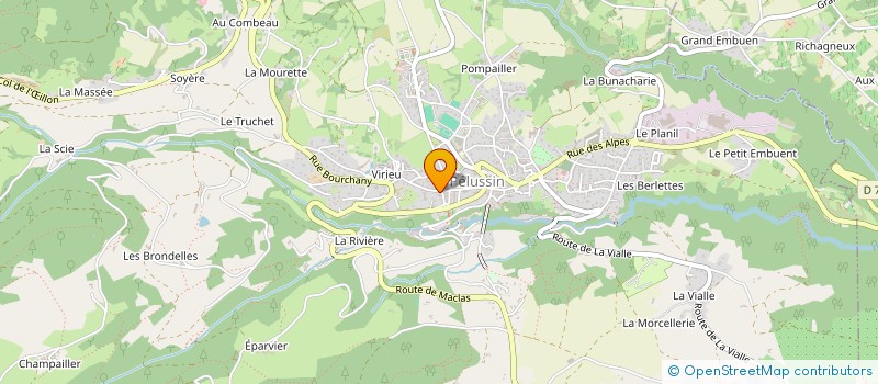 localisation de l'entreprise MADAME LIDWINE DAGUINO DEVEDY  PELUSSIN