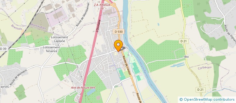 localisation de l'entreprise MADAME LIDWINE LESPRIT  BRESSOLS